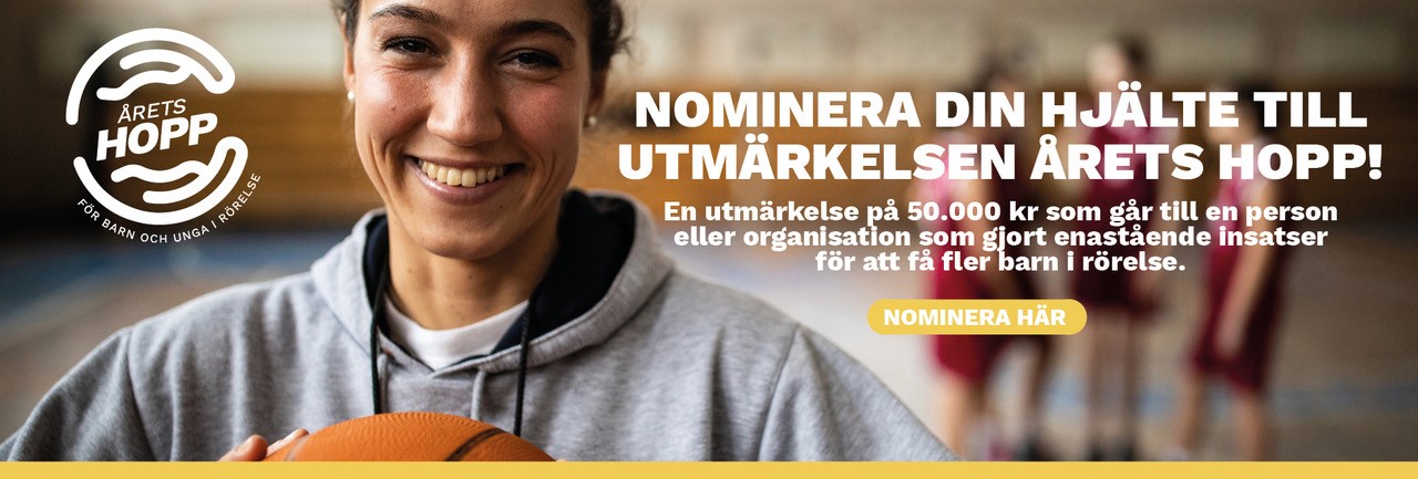 JumpYard Årets Hopp 2023 utmärkelse för barn i rörelse