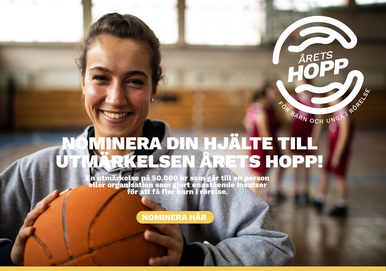 JumpYard Årets Hopp 2023 utmärkelse för barn i rörelse