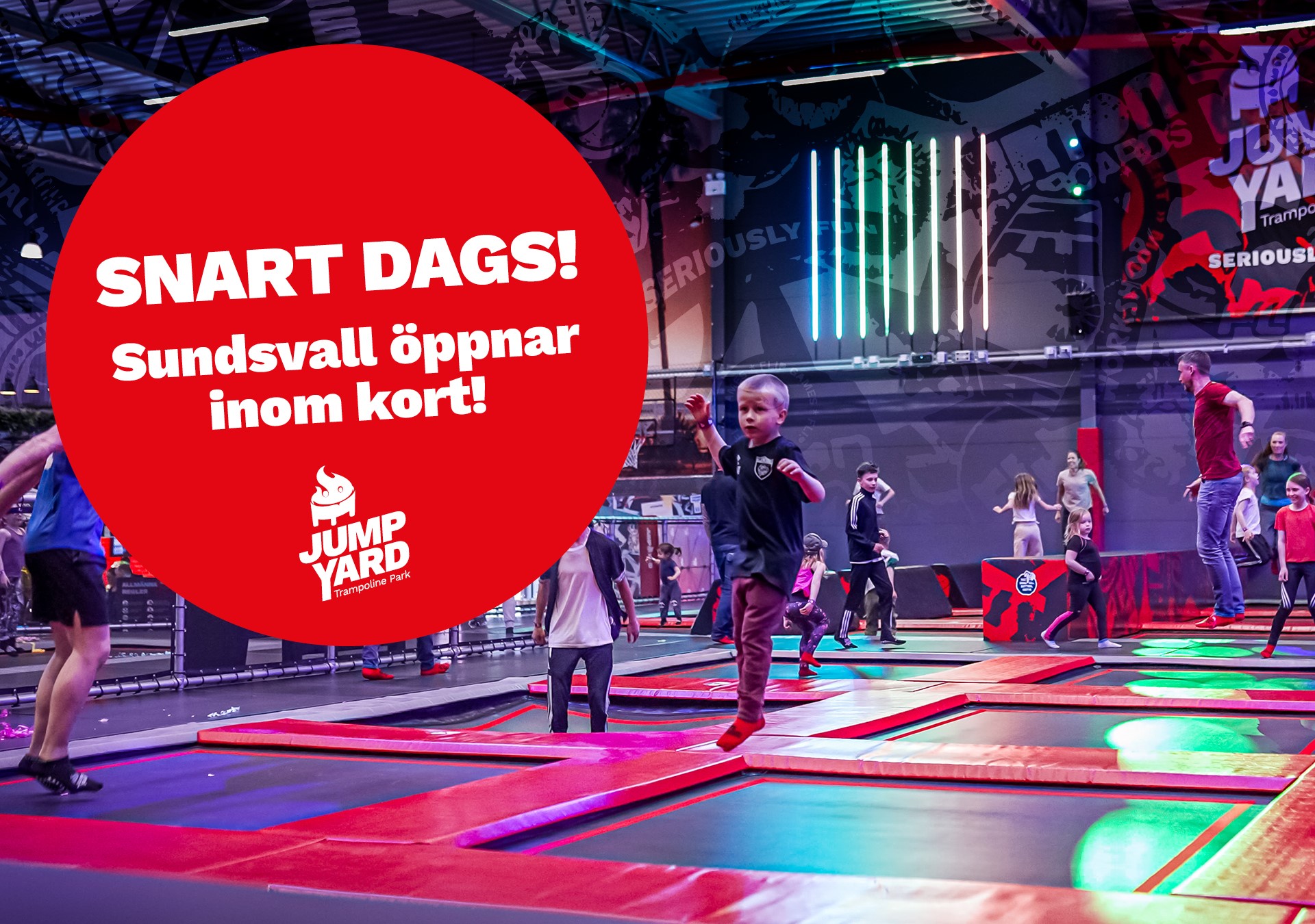 TRAMPOLINPARK SUNDSVALL Ny JumpYard park öppnar snart!