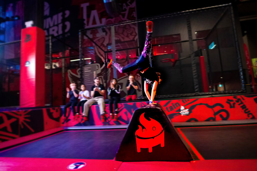 fysiska skolaktiviteter i trampolinpark